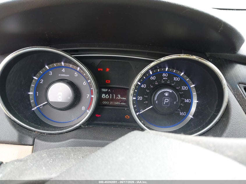 2011 Hyundai Sonata VIN 5NPEC4AC8BH102519 IAAI salvage auction — NORMAL WEAR, Original (Kentucky), sold $325 on 2026-07-28 (photo 7)