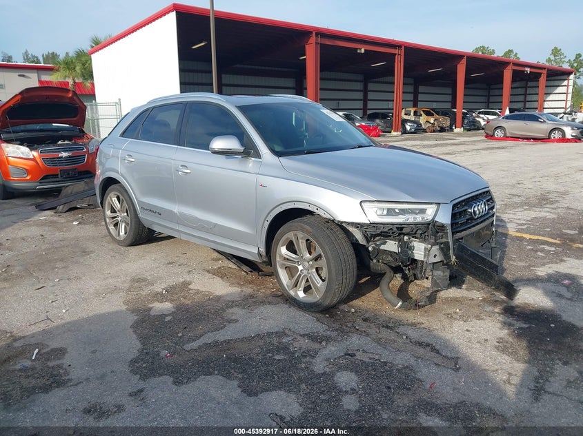2016 Audi Q3 VIN WA1GFCFS2GR006650 IAAI salvage auction — FRONT END, Rebuildable (Florida), sold $1,450 on 2026-07-29 (photo 1)