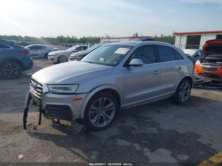 2016 Audi Q3 VIN WA1GFCFS2GR006650 IAAI salvage auction — FRONT END, Rebuildable (Florida), sold $1,450 on 2026-07-29 (photo 2)