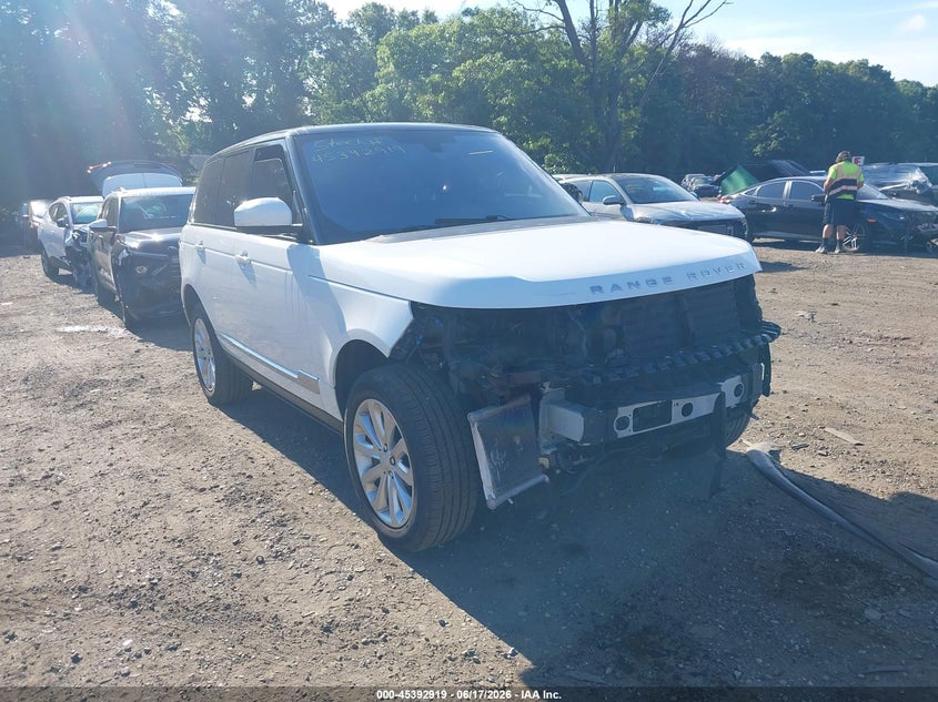 2016 Land rover RANGE ROVER VIN SALGS2PF8GA313650 IAAI salvage auction — FRONT END, Mv-907A (New York), sold $7,375 on 2026-07-07 (photo 1)