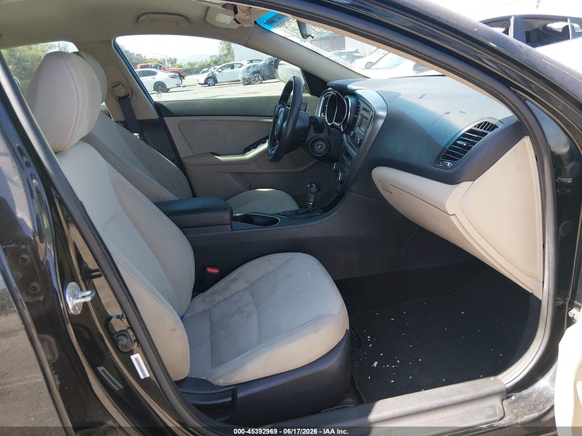 2014 Kia Optima VIN 5XXGM4A76EG308110 IAAI salvage auction — LEFT SIDE, Salvage (California), sold $800 on 2026-07-13 (photo 5)