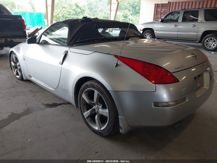2007 Nissan 350z VIN JN1BZ36A57M653638 IAAI salvage auction — SIDE, Salvage (Tennessee), sold $750 on 2026-07-06 (photo 3)