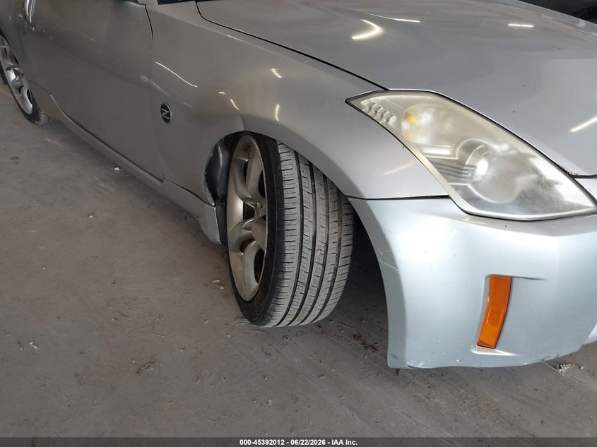 2007 Nissan 350z VIN JN1BZ36A57M653638 IAAI salvage auction — SIDE, Salvage (Tennessee), sold $750 on 2026-07-06 (photo 6)