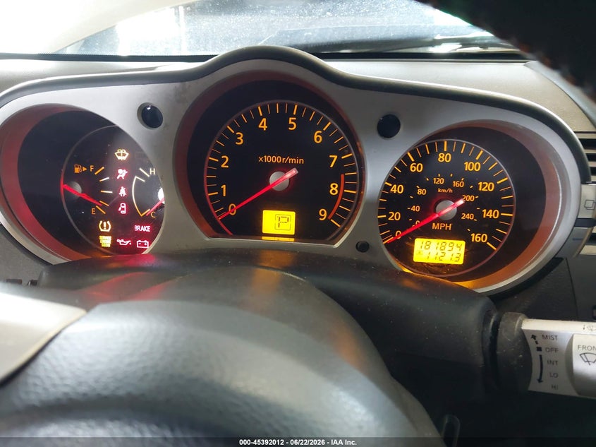 2007 Nissan 350z VIN JN1BZ36A57M653638 IAAI salvage auction — SIDE, Salvage (Tennessee), sold $750 on 2026-07-06 (photo 7)
