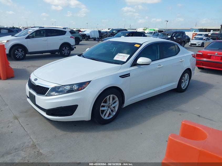 2011 Kia Optima VIN KNAGM4A75B5056993 IAAI salvage auction — FRONT END, Original (Texas), sold $2,150 on 2026-07-29 (photo 2)