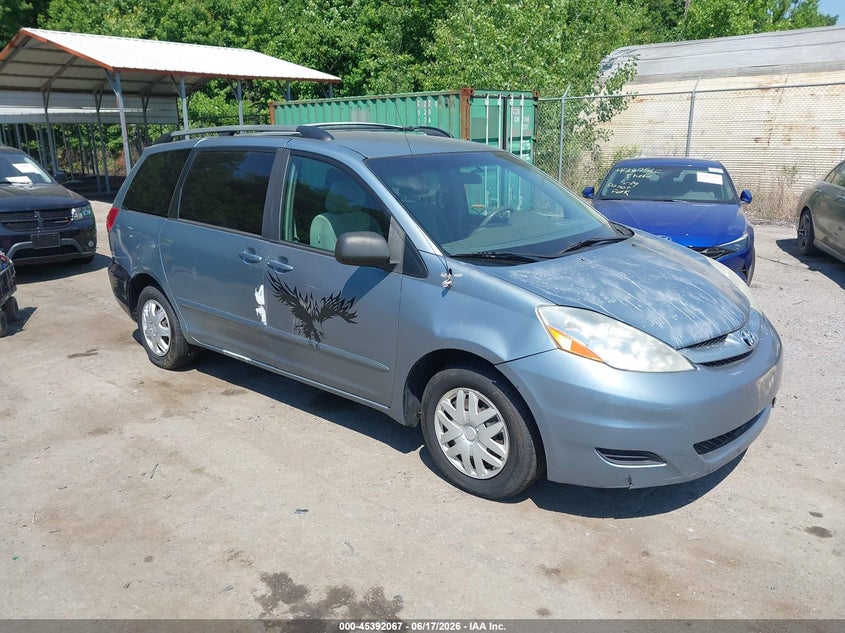 2006 Toyota Sienna VIN 5TDZA23C76S547701 IAAI salvage auction — NORMAL WEAR, Clear (Maryland), sold $25 on 2026-07-28 (photo 1)