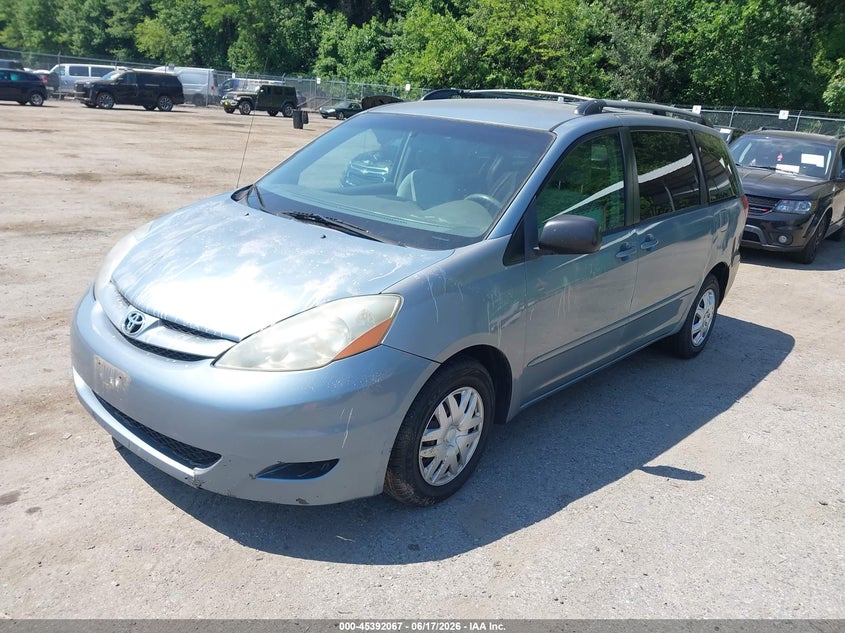 2006 Toyota Sienna VIN 5TDZA23C76S547701 IAAI salvage auction — NORMAL WEAR, Clear (Maryland), sold $25 on 2026-07-28 (photo 2)