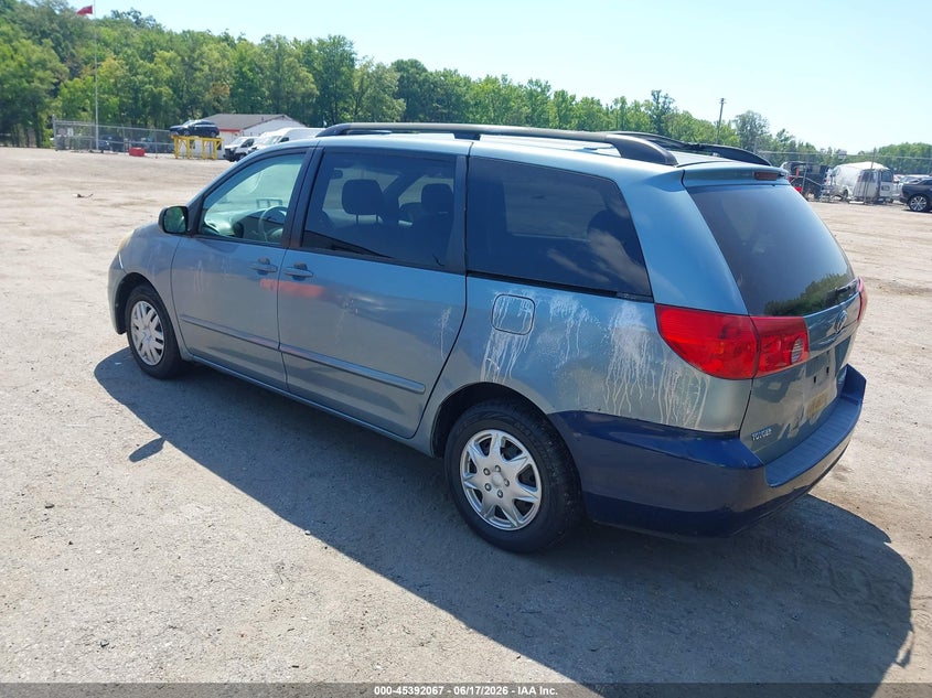 2006 Toyota Sienna VIN 5TDZA23C76S547701 IAAI salvage auction — NORMAL WEAR, Clear (Maryland), sold $25 on 2026-07-28 (photo 3)