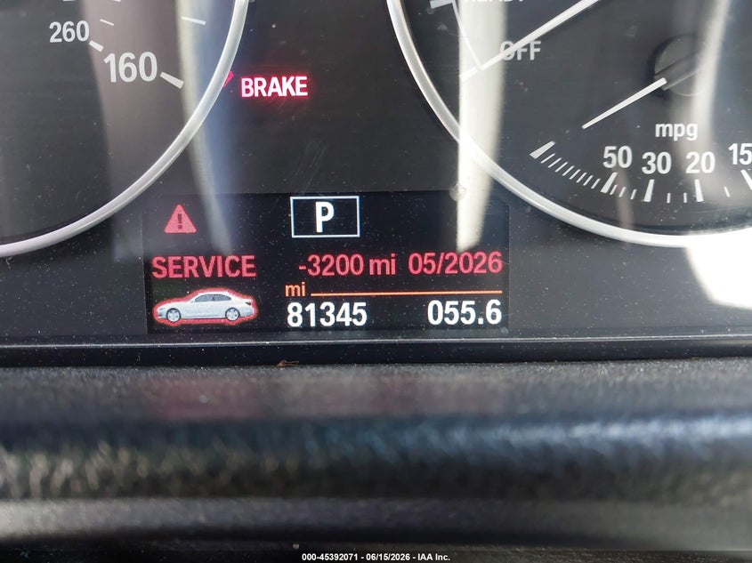 2014 BMW 3er VIN WBA3B5C57EF599511 IAAI salvage auction — UNDERCARRIAGE, Salvage Title, sold $125 on 2026-08-18 (photo 7)