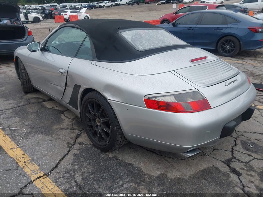 2000 Porsche 911 VIN WP0CA2997YS650208 IAAI salvage auction — LEFT SIDE, Salvage (Georgia), sold $8,750 on 2026-08-26 (photo 3)