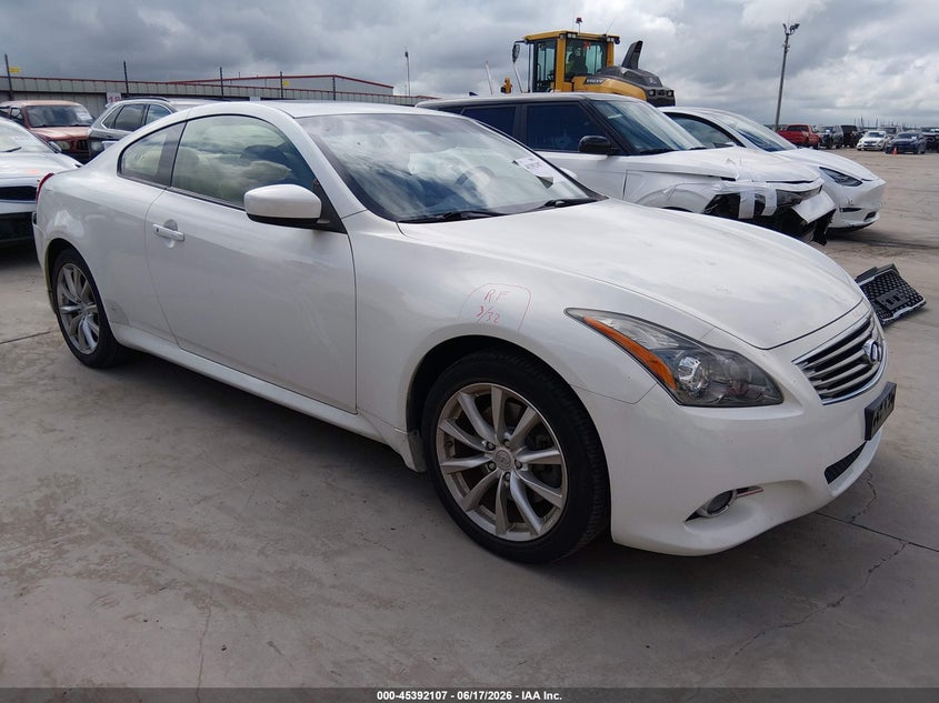 2013 Infiniti G VIN JN1CV6EL5DM981867 IAAI salvage auction — REAR END, Salvage (Kansas), sold $3,050 on 2026-07-21 (photo 1)