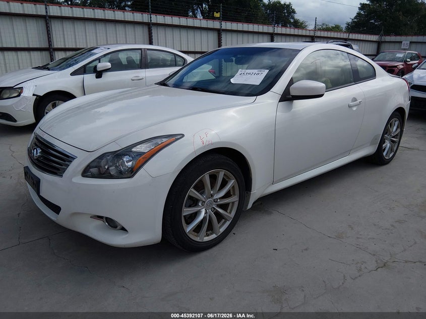 2013 Infiniti G VIN JN1CV6EL5DM981867 IAAI salvage auction — REAR END, Salvage (Kansas), sold $3,050 on 2026-07-21 (photo 2)
