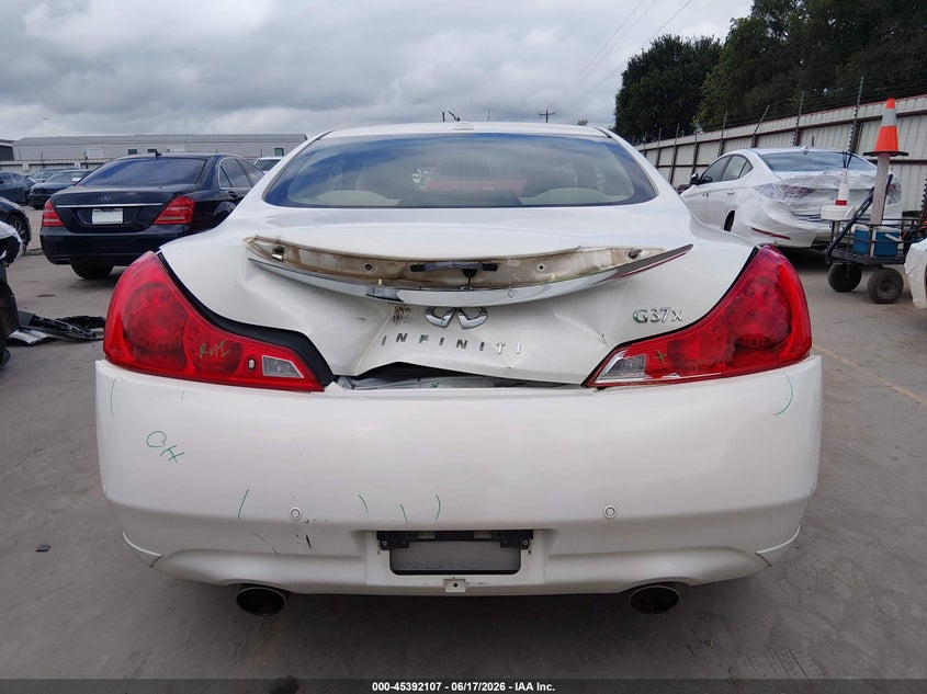 2013 Infiniti G VIN JN1CV6EL5DM981867 IAAI salvage auction — REAR END, Salvage (Kansas), sold $3,050 on 2026-07-20 (photo 6)