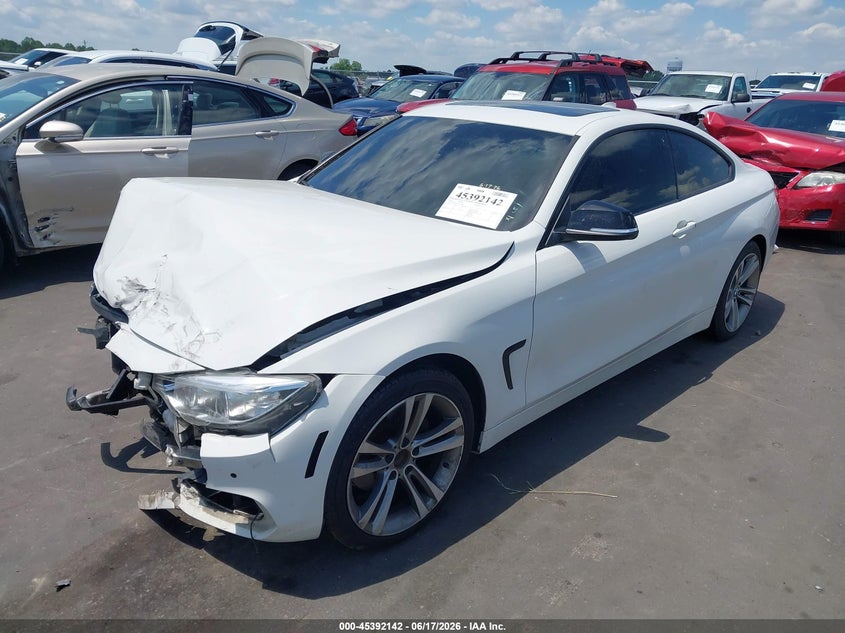 2014 BMW 4er VIN WBA3N3C58EK230840 IAAI salvage auction — FRONT END, Salvage (North Carolina), sold $475 on 2026-07-15 (photo 2)