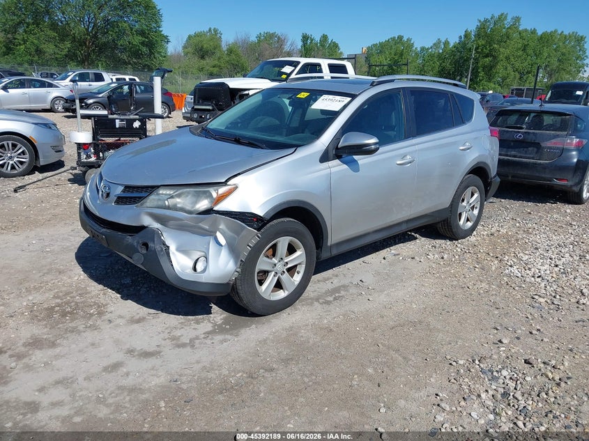 2014 Toyota Rav 4 VIN 2T3RFREV3EW196985 IAAI salvage auction — FRONT & REAR, Clear (Wisconsin), sold $3,850 on 2026-07-09 (photo 2)