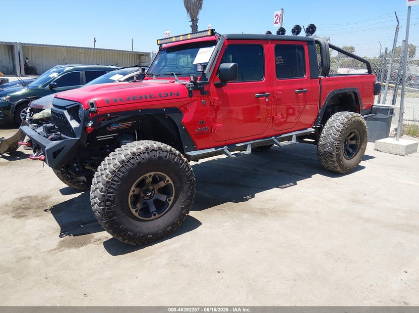 2020 Jeep Gladiator VIN 1C6JJTBG4LL178260 IAAI salvage auction — THEFT, Clear (California), sold $28,750 on 2026-07-29 (photo 2)
