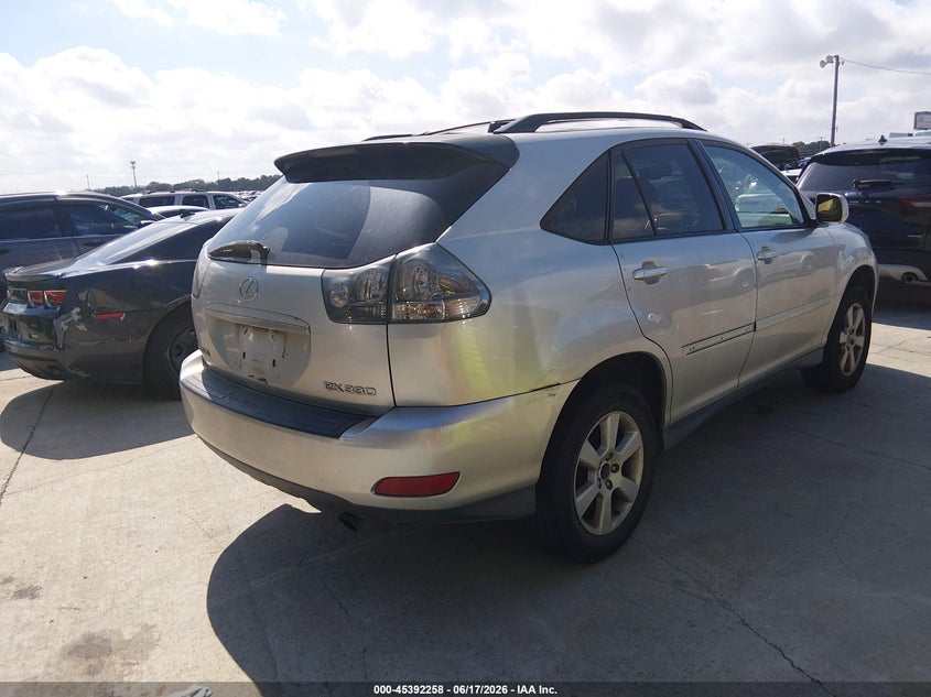 2004 Lexus Rx 330 VIN JTJHA31U740002639 IAAI salvage auction — NORMAL WEAR, Original (Texas), sold $1,050 on 2026-07-06 (photo 4)