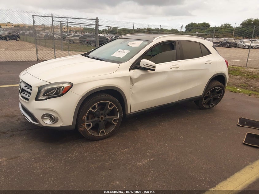 2019 Mercedes-benz Gla-klasse VIN WDCTG4EB9KJ551626 IAAI salvage auction — LEFT & RIGHT, Rebuildable (Florida), sold $4,200 on 2026-07-23 (photo 2)