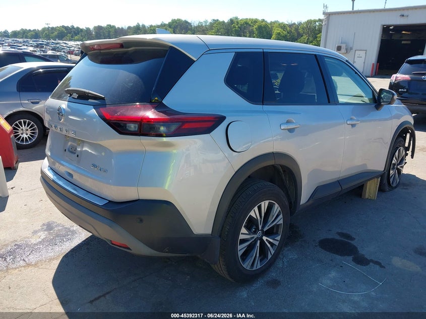 2021 Nissan Rogue VIN JN8AT3BB8MW233465 IAAI salvage auction — FRONT END, Salvage Title, sold $6,400 on 2026-07-23 (photo 4)