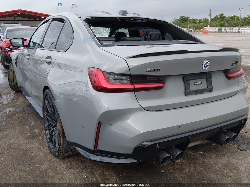 2023 BMW M3 VIN WBS43AY02PFN85456 IAAI salvage auction — RIGHT SIDE, Salvage (Louisiana), sold $31,200 on 2026-07-30 (photo 3)