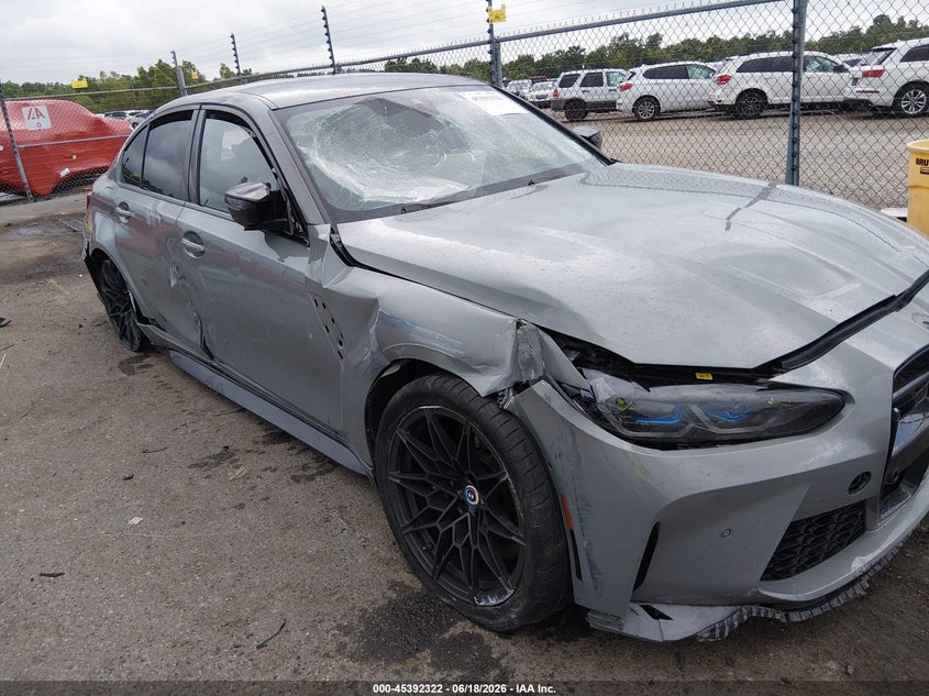 2023 BMW M3 VIN WBS43AY02PFN85456 IAAI salvage auction — RIGHT SIDE, Salvage (Louisiana), sold $31,200 on 2026-07-30 (photo 6)