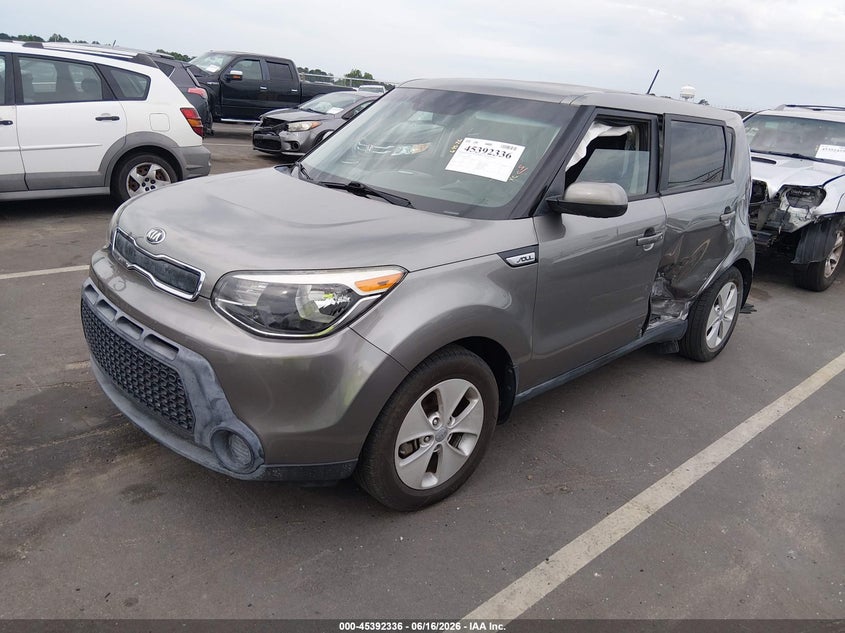 2016 Kia Soul VIN KNDJN2A28G7307371 IAAI salvage auction — LEFT SIDE, Salvage (North Carolina), sold $1,150 on 2026-07-15 (photo 2)