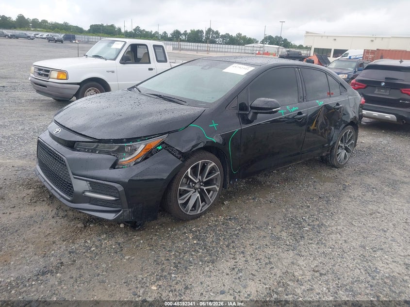 2022 Toyota Corolla VIN 5YFS4MCEXNP107260 IAAI salvage auction — FRONT & REAR, Salvage (Georgia), sold $4,200 on 2026-07-27 (photo 2)