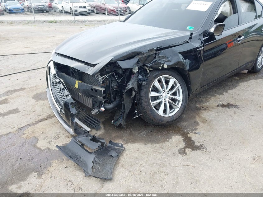 2017 Infiniti Q50 VIN JN1CV7AR5HM682238 IAAI salvage auction — LEFT FRONT, Salvage (Virginia), sold $1,475 on 2026-08-01 (photo 6)