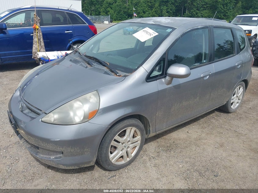 2007 Honda Fit VIN JHMGD37467S067843 IAAI salvage auction — NORMAL WEAR, Reconstructed (Massachusetts), sold $400 on 2026-07-17 (photo 2)