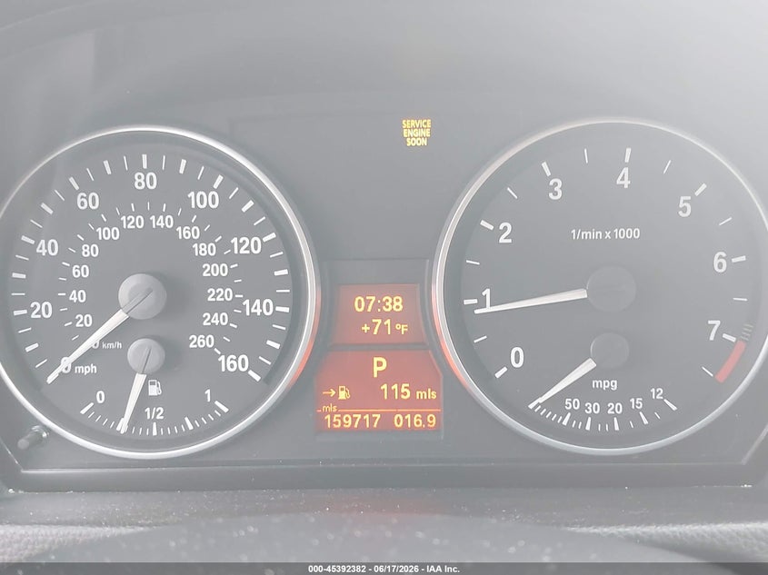 2007 BMW 3 series VIN WBAVA33557KX75272 IAAI salvage auction — LEFT SIDE, Salvage (North Carolina), sold $1,250 on 2026-07-06 (photo 7)