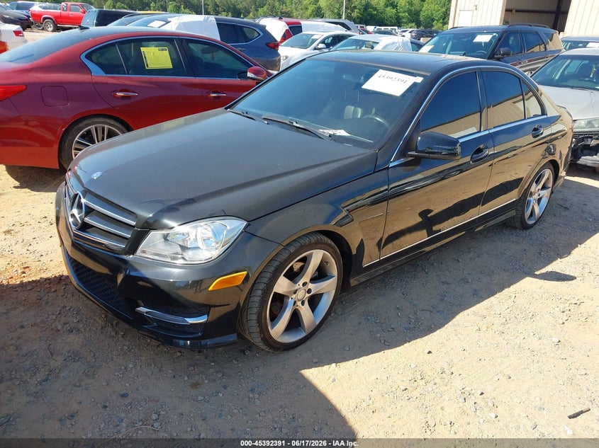 2014 Mercedes-benz C-klasse VIN WDDGF4HB3EA966179 IAAI salvage auction — STRIPPED, Salvage (North Carolina), sold $1,150 on 2026-08-03 (photo 2)