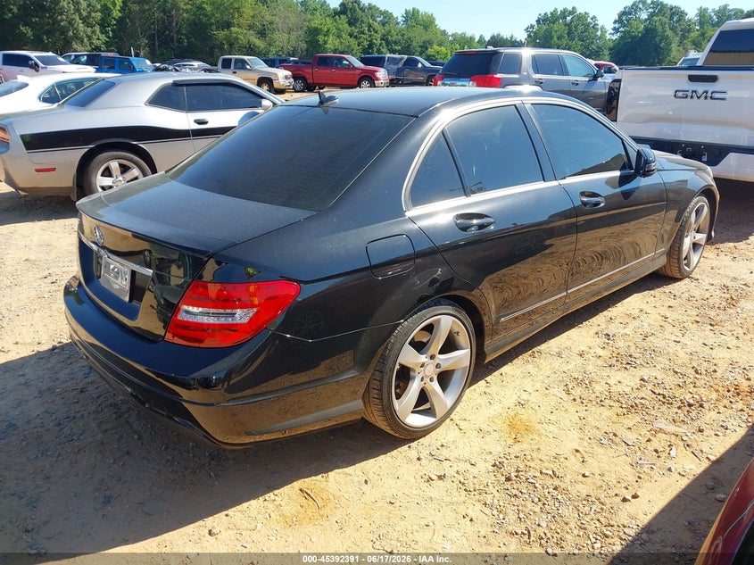2014 Mercedes-benz C-klasse VIN WDDGF4HB3EA966179 IAAI salvage auction — STRIPPED, Salvage (North Carolina), sold $1,150 on 2026-08-03 (photo 4)