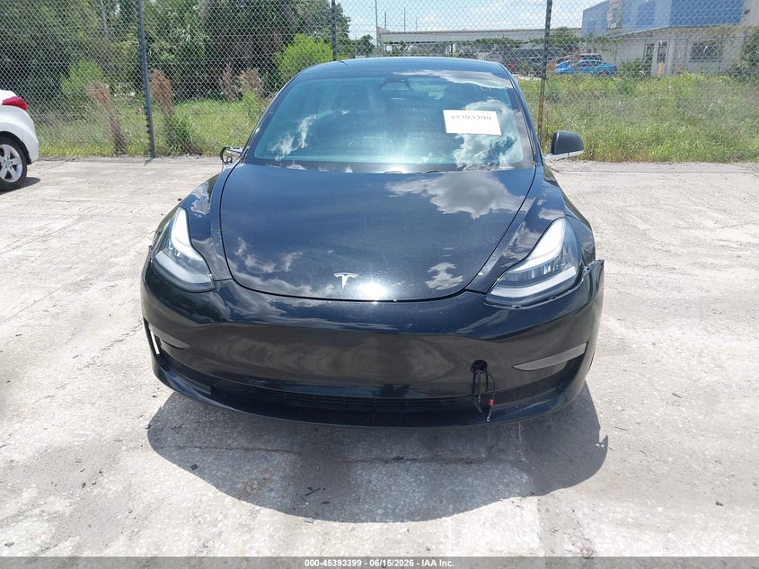 2020 Tesla Model 3 VIN 5YJ3E1EB7LF599807 IAAI salvage auction — FRONT END, Clear (Florida), sold $3,150 on 2026-07-15 (photo 6)