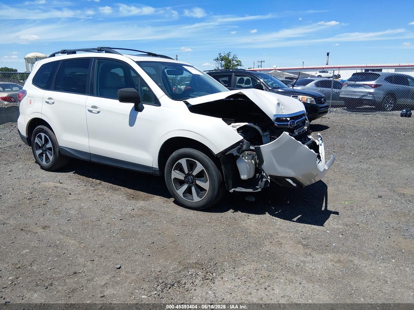 2018 Subaru Forester VIN JF2SJAGC5JH432972 IAAI salvage auction — FRONT END, Salvage (New Jersey), sold $225 on 2026-07-29 (photo 1)