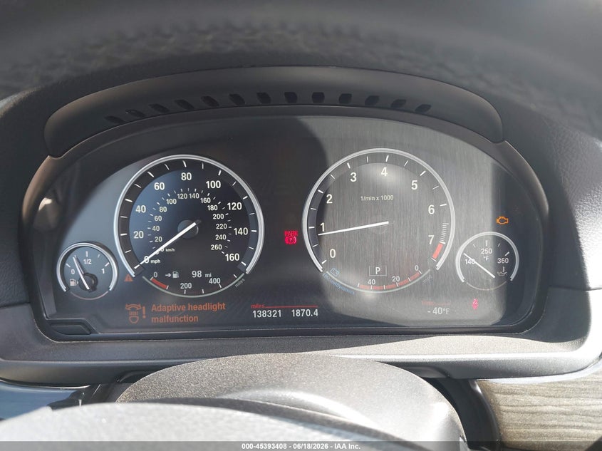 2015 BMW 5er VIN WBA5B1C5XFG126246 IAAI salvage auction — FRONT END, Salvage Title, sold $2,500 on 2026-07-28 (photo 7)