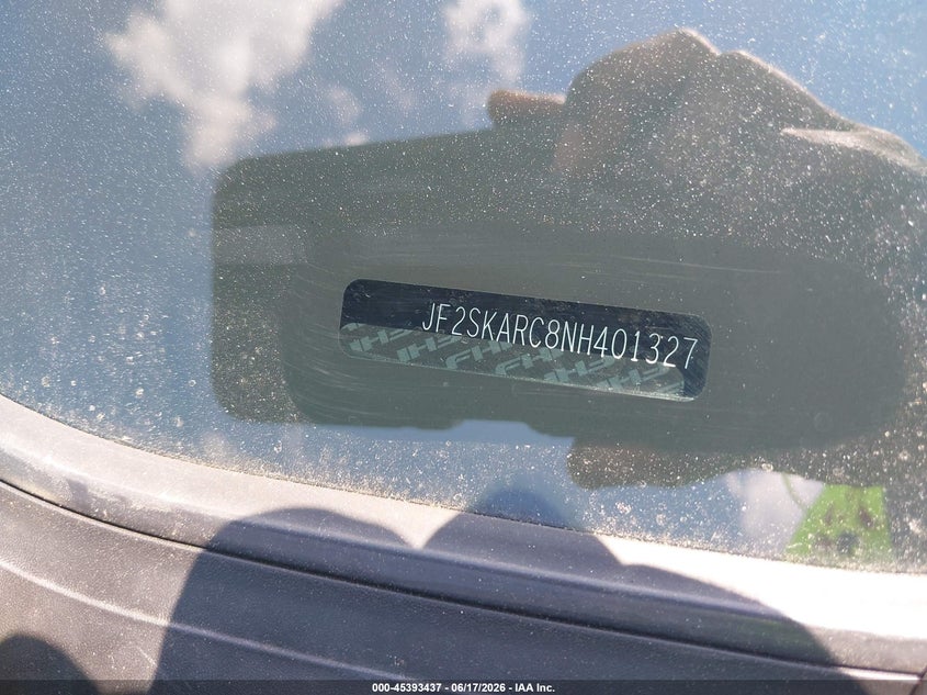 2022 Subaru Forester VIN JF2SKARC8NH401327 IAAI salvage auction — SIDE, Salvage (North Carolina), sold $5,700 on 2026-07-29 (photo 9)