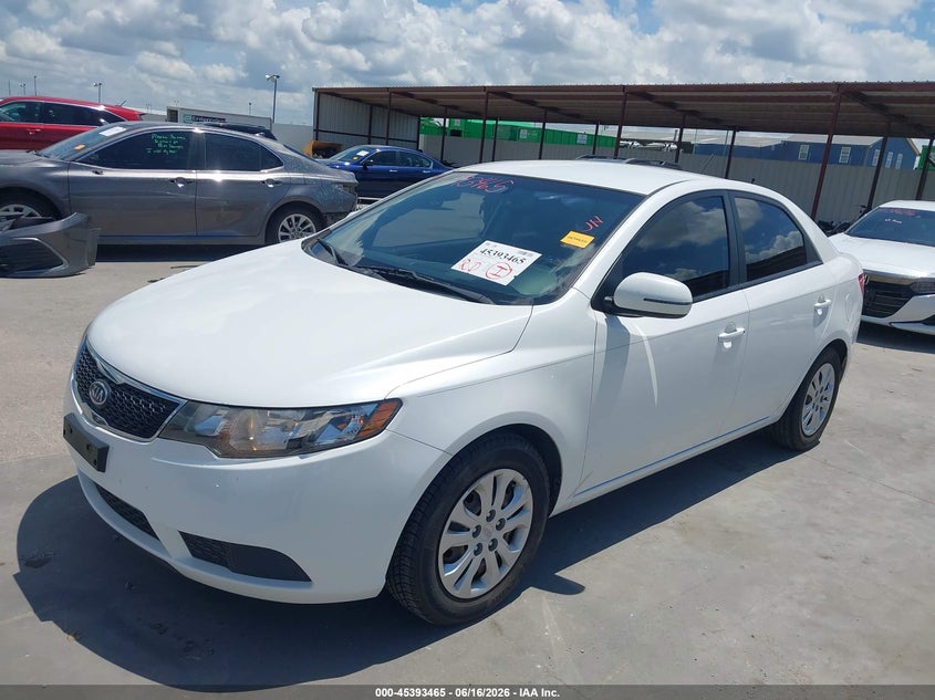 2011 Kia Forte VIN KNAFU4A24B5435273 IAAI salvage auction — FRONT END, Original (Texas), sold $850 on 2026-07-29 (photo 2)