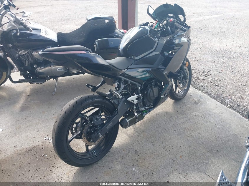 2023 Kawasaki Ninja VIN JKAEXKG14PDAR9482 IAAI salvage auction — FRONT END, Original (Texas), sold $1,450 on 2026-07-22 (photo 4)