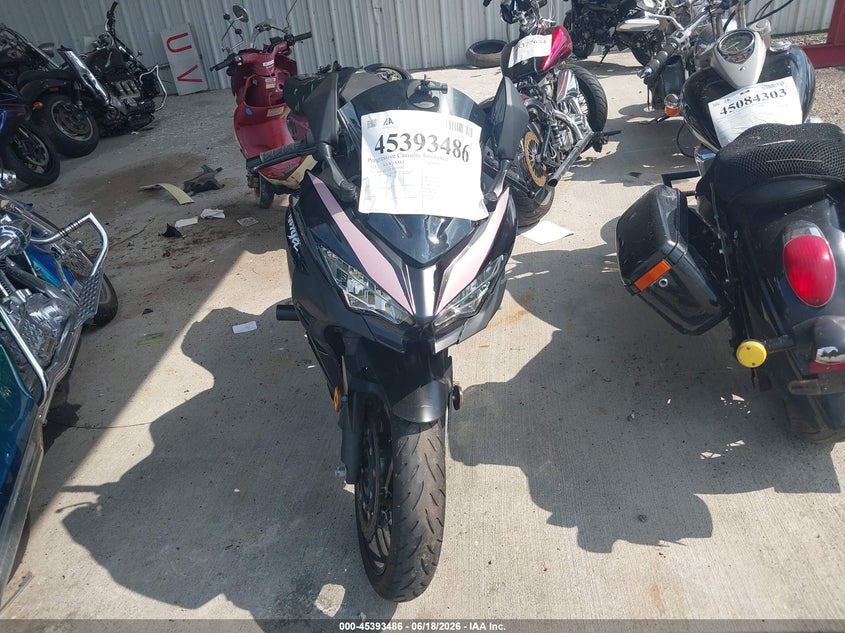 2023 Kawasaki Ninja VIN JKAEXKG14PDAR9482 IAAI salvage auction — FRONT END, Original (Texas), sold $1,450 on 2026-07-22 (photo 5)