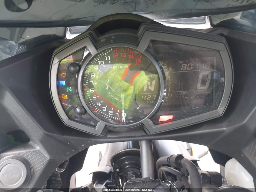 2023 Kawasaki Ninja VIN JKAEXKG14PDAR9482 IAAI salvage auction — FRONT END, Original (Texas), sold $1,450 on 2026-07-22 (photo 7)