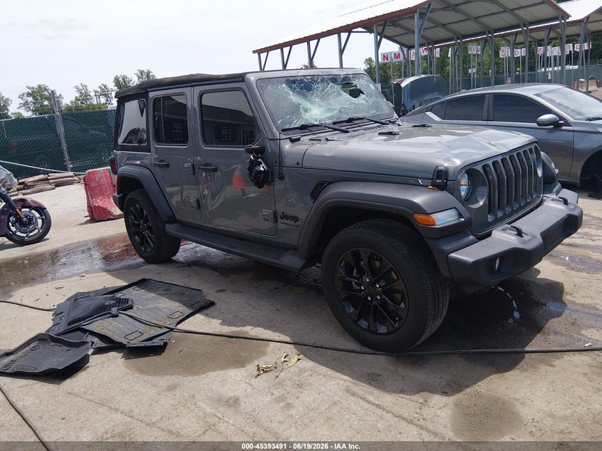 2022 Jeep Wrangler / VIN 1C4HJXDG9NW132002 — IAAI salvage auction photo