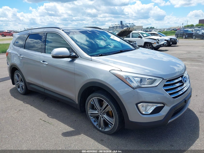 2015 Hyundai Santa fe VIN KM8SRDHF4FU120976 IAAI salvage auction — REAR END, Prior Salvage (Minnesota), sold $2,000 on 2026-08-02 (photo 1)