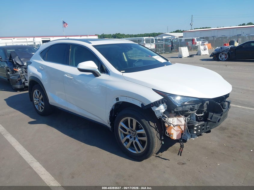 2020 Lexus Nx VIN JTJHARDZ7L5018125 IAAI salvage auction — LEFT FRONT, Salvage (North Carolina), sold $11,250 on 2026-07-22 (photo 1)