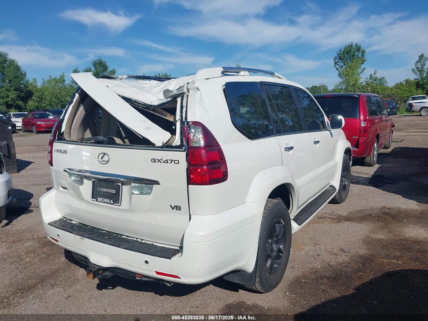2008 Lexus Gx 470 VIN JTJBT20X180150913 IAAI salvage auction — REAR END, Salvage (Ohio), sold $2,750 on 2026-07-28 (photo 4)