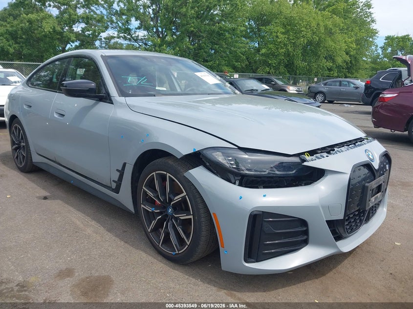 2024 BMW I4 VIN WBY43AW01RFR48115 — IAAI salvage auction photo