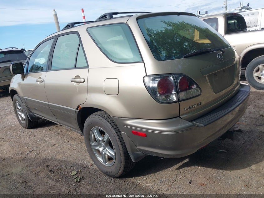2003 Lexus Rx 300 VIN JTJHF10U230294013 IAAI salvage auction — RIGHT FRONT, Clear (Indiana), sold $750 on 2026-07-15 (photo 3)