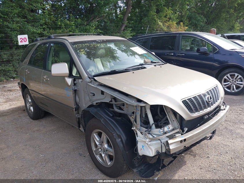 2003 Lexus Rx 300 VIN JTJHF10U230294013 IAAI salvage auction — RIGHT FRONT, Clear (Indiana), sold $750 on 2026-07-15 (photo 6)