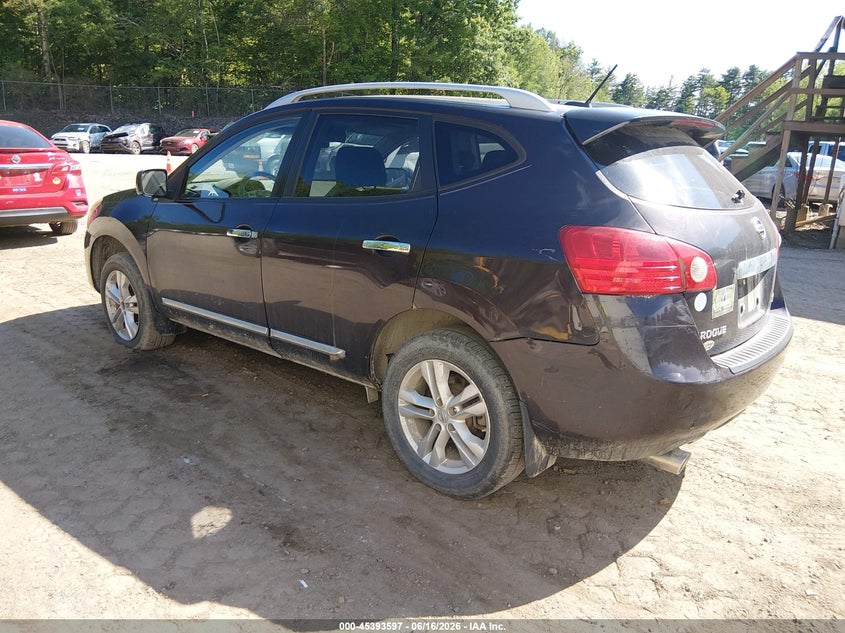 2012 Nissan Rogue VIN JN8AS5MV6CW419106 IAAI salvage auction — REAR END, Salvage (Texas), sold $125 on 2026-07-30 (photo 3)
