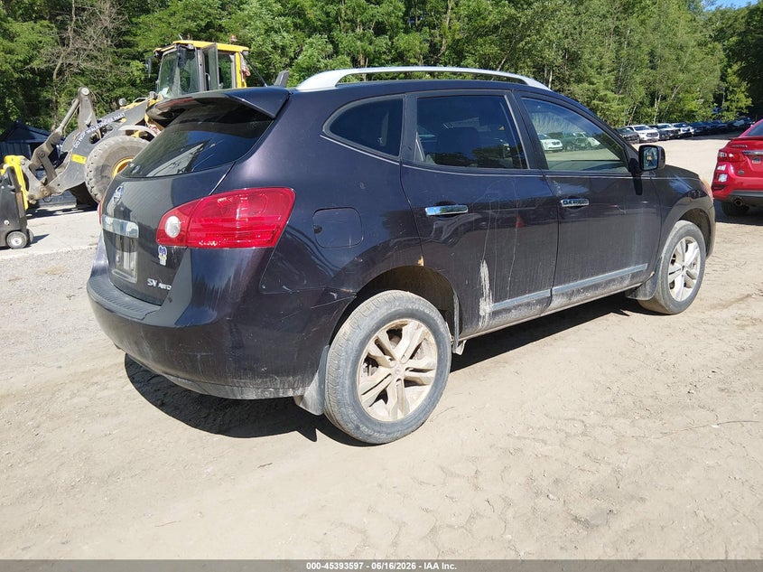 2012 Nissan Rogue VIN JN8AS5MV6CW419106 IAAI salvage auction — REAR END, Salvage (Texas), sold $125 on 2026-07-30 (photo 4)