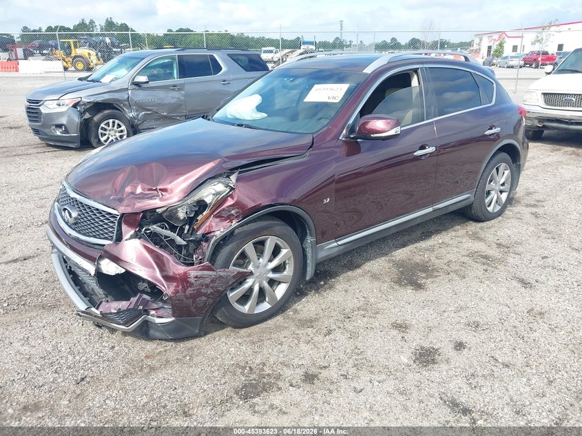 2017 Infiniti Qx50 VIN JN1BJ0RR1HM416511 IAAI salvage auction — FRONT END, Salvage (South Carolina), sold $25 on 2026-07-29 (photo 2)